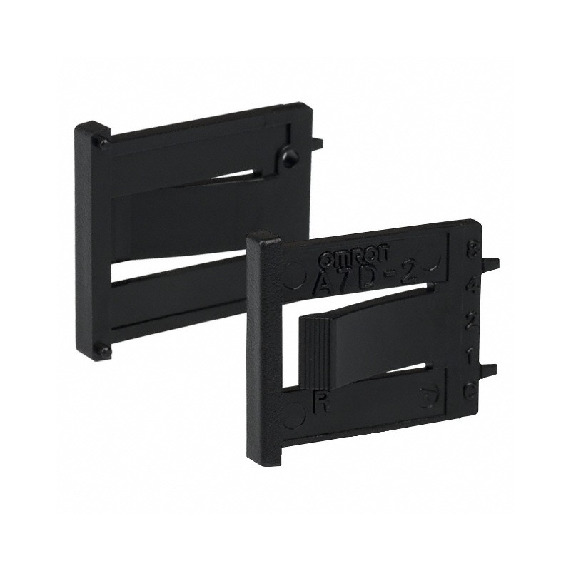 10 pcs : A7D-2M-1 - END CAP BLK FRONT MNT 2PC PART