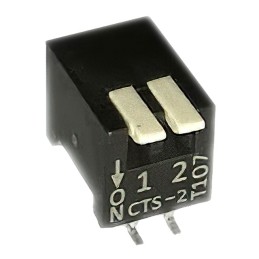 10 pcs : 193-2MS - SWITCH PIANO DIP SPST 0.05A 24V