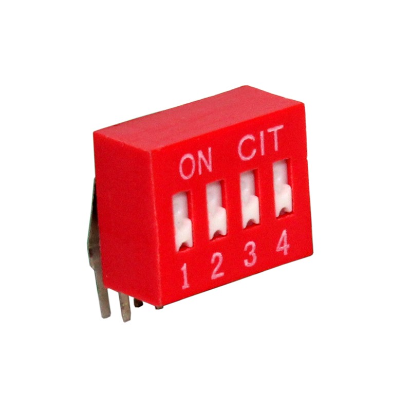10 pcs : KR04R - SWITCH SLIDE DIP SPST 0.025A 24V