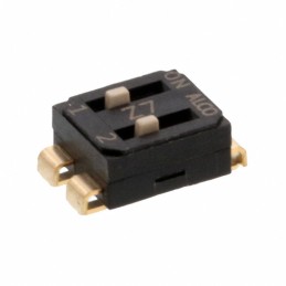 10 pcs : EDS02SNNNTU04Q - SWITCH SLIDE DIP SPST 0.025A 24V