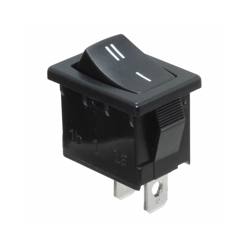 10 pcs : R1966ABLKBLKDF - SWITCH ROCKER SPST 15A 125V