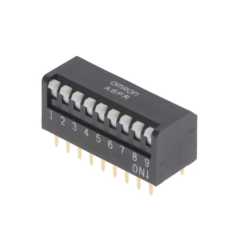 10 pcs : A6FR-9101 - SWITCH PIANO DIP SPST 0.025A 24V