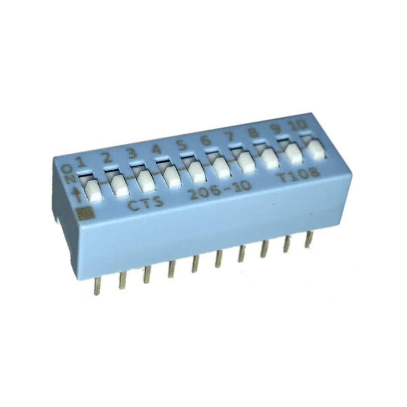 10 pcs : 206-10 - SWITCH SLIDE DIP SPST 0.05A 24V