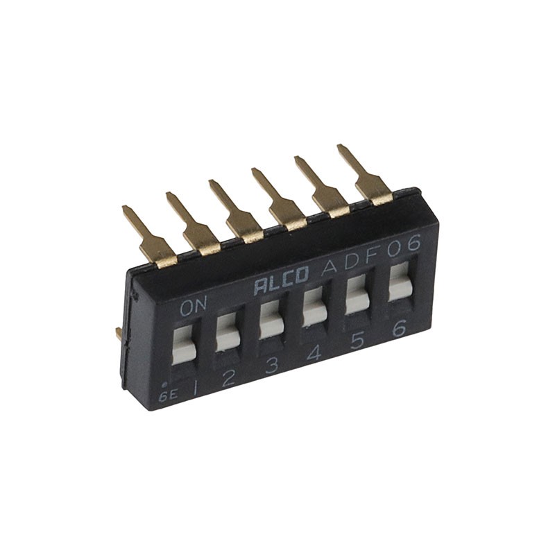10 pcs : 1825002-9 - SWITCH SLIDE DIP SPST 0.025A 24V