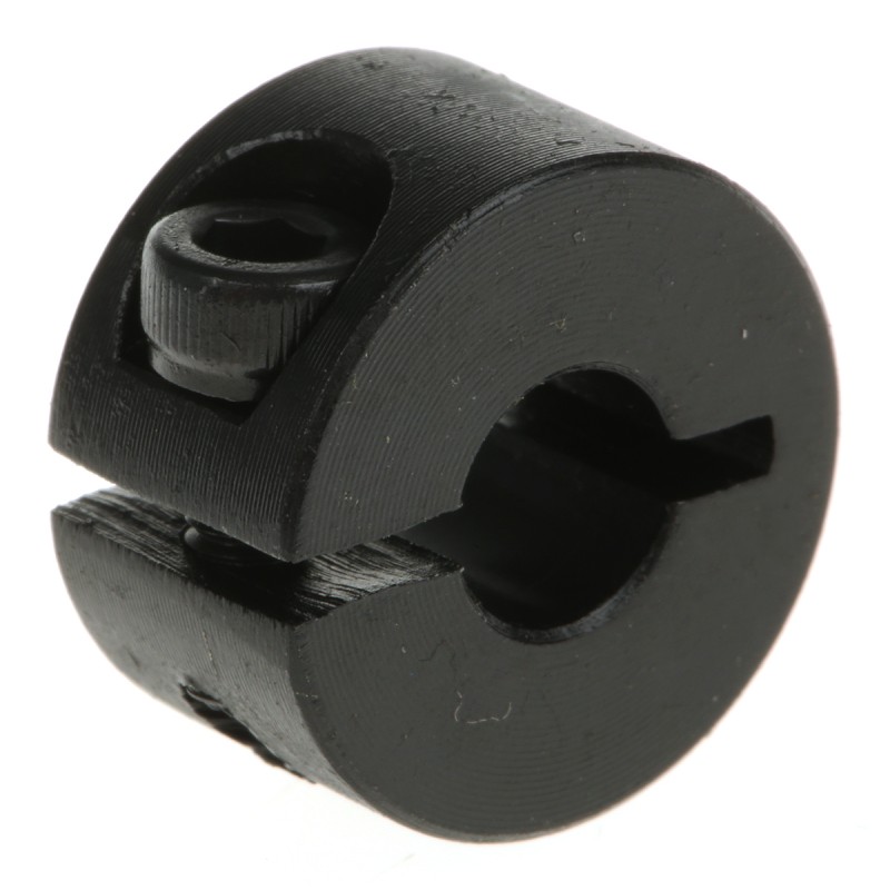 1 pcs - Huco Shaft Collar One Piece Clamp Screw, Bore 6mm, OD 16mm, W 9mm, Steel