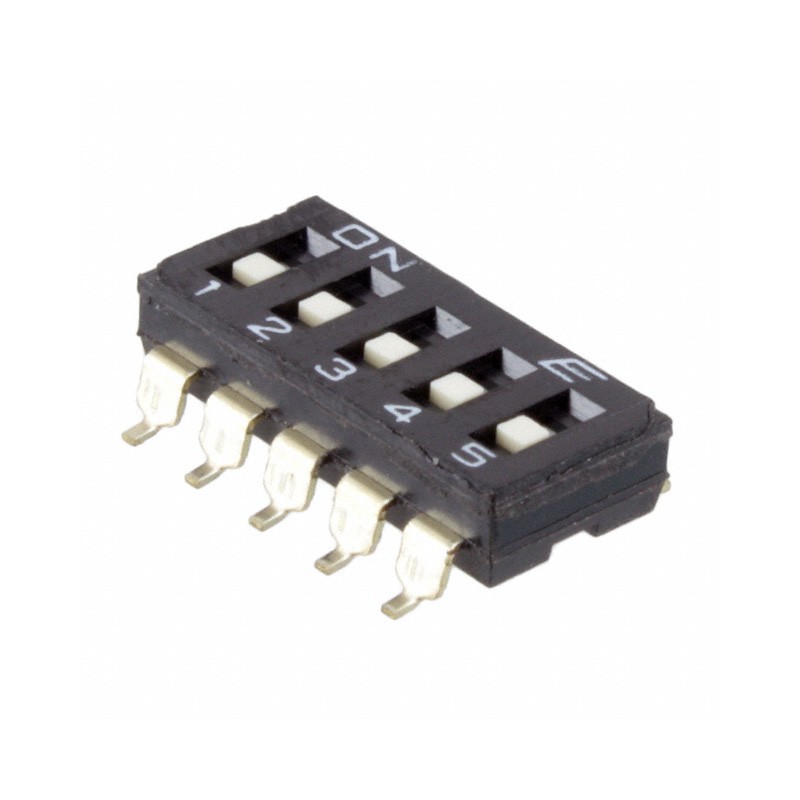 10 pcs : KAE05TGGT - SWITCH SLIDE DIP SPST 0.025A 24V