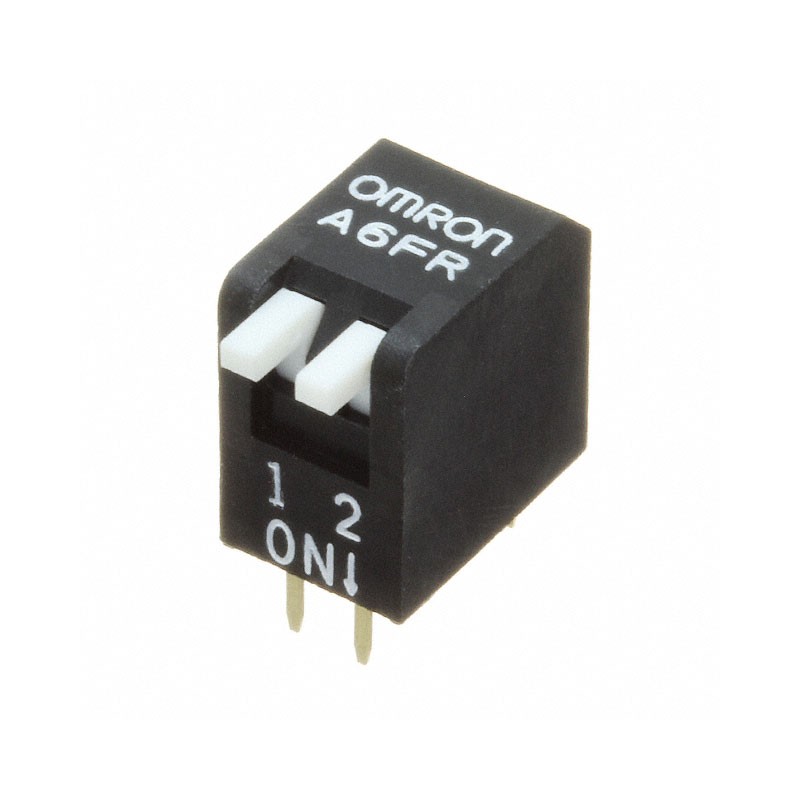 10 pcs : A6FR-2104 - SWITCH PIANO DIP SPST 0.025A 24V