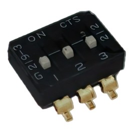 10 pcs : 219G-4LPSTR - SWITCH SLIDE DIP SPST 0.1A 20V