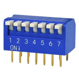 10 pcs : DS02C-254-1L-07BE - SWITCH PIANO DIP SPST 0.025A 24V