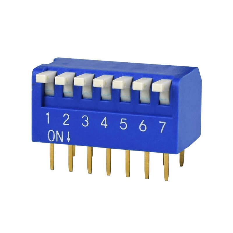 10 pcs : DS02C-254-1L-07BE - SWITCH PIANO DIP SPST 0.025A 24V