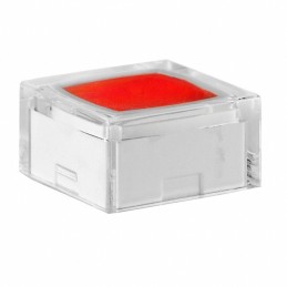 10 pcs : AT4060JC - CAP TACTILE SQUARE CLEAR/RED