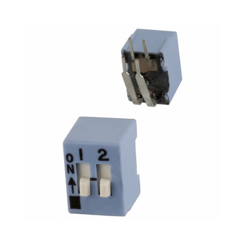 10 pcs : 206-2RAST - SWITCH SLIDE DIP SPST 0.05A 24V