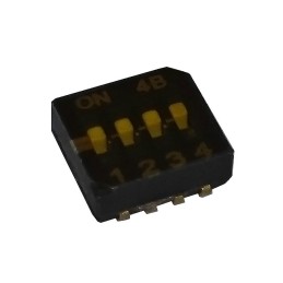 10 pcs : 218-4LPSTJ - SWITCH SLIDE DIP SPST 0.025A 24V