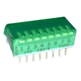 10 pcs : 194-8MST - SWITCH PIANO DIP SPST 0.05A 24V