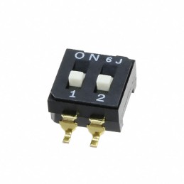 10 pcs : CFS-0202MB - SWITCH SLIDE DIP SPST 0.1A 6V