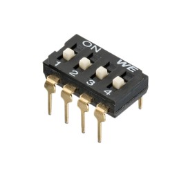 10 pcs : 418127270902 - SWITCH SLIDE DIP SPST 0.025A 24V