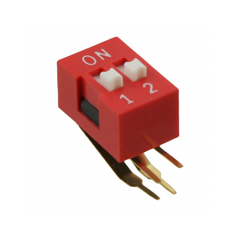 10 pcs : KAS2102ET - SWITCH SLIDE DIP SPST 0.025A 24V