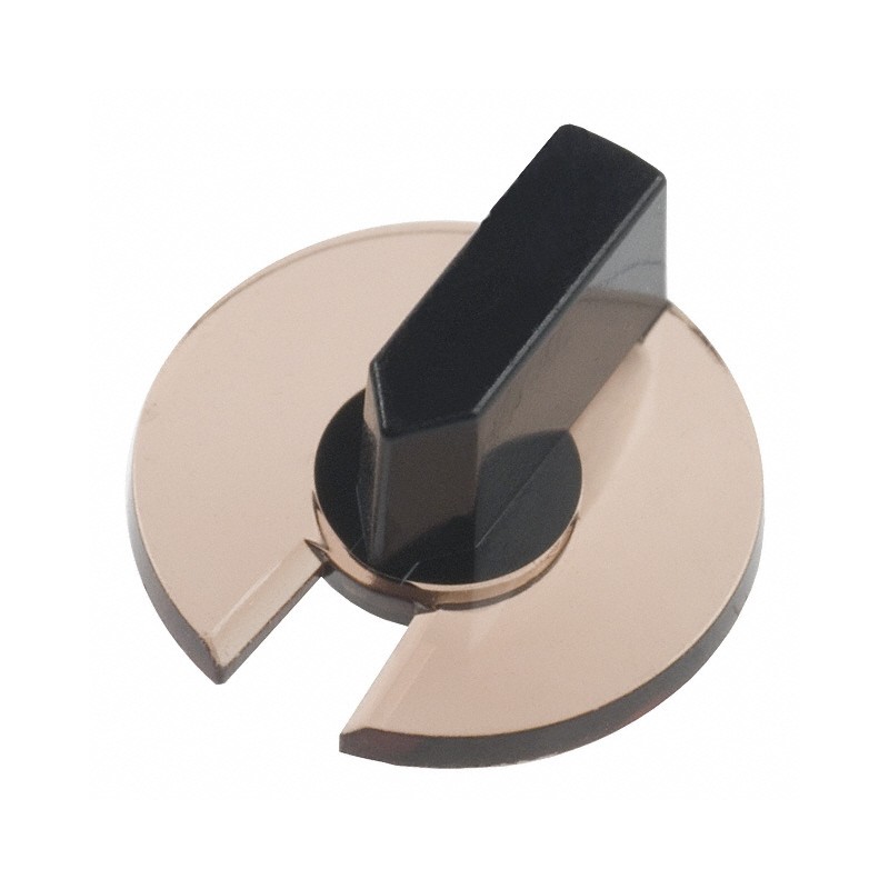 10 pcs : AT4180 - KNOB SNAP ON BLACK