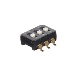 10 pcs : CFS-0302TB - SWITCH SLIDE DIP SPST 0.1A 6V