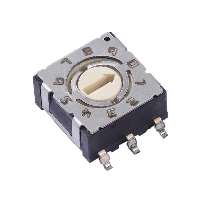 10 pcs : 220AMA10R - SWITCH ROTARY DIP BCD 0.1A 50V