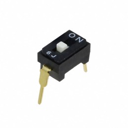 10 pcs : CFS-0102MC - SWITCH SLIDE DIP SPST 0.1A 6V