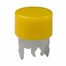 10 pcs : AT4036E - CAP PUSHBUTTON ROUND YELLOW