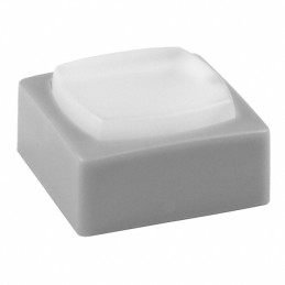 10 pcs : AT4076BH - CAP TACTILE SQUARE WHITE/GRAY