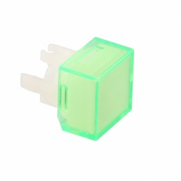 10 pcs : AT4166FB - CAP PUSHBUTTON SQUARE GRN/WHITE
