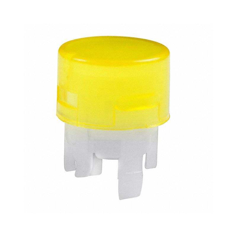 10 pcs : AT4167DB - CAP PUSHBUTTON ROUND AMBER/WHITE