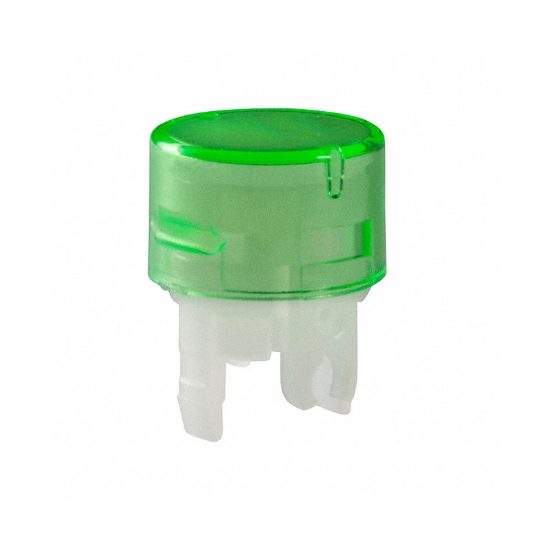 10 pcs : AT4167FB - CAP PUSHBUTTON ROUND GREEN/WHITE