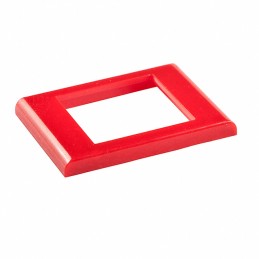 10 pcs : AT207C - SW CAP .614' BEZEL RED