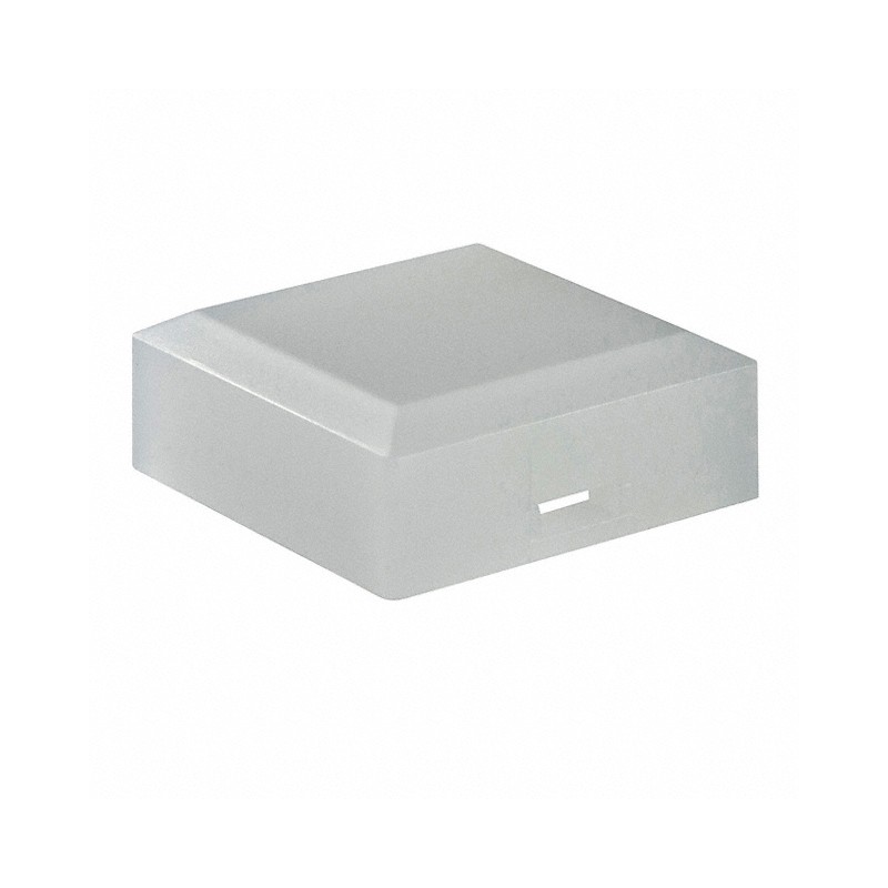 10 pcs : AT3075B - CAP PUSHBUTTON SQUARE WHITE