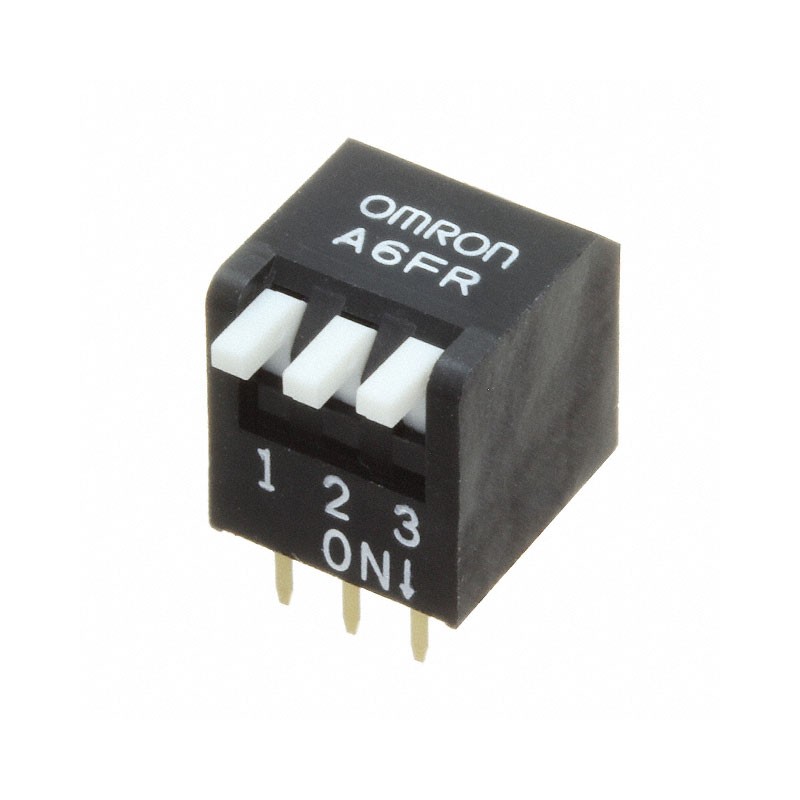 10 pcs : A6FR-3104 - SWITCH PIANO DIP SPST 0.025A 24V