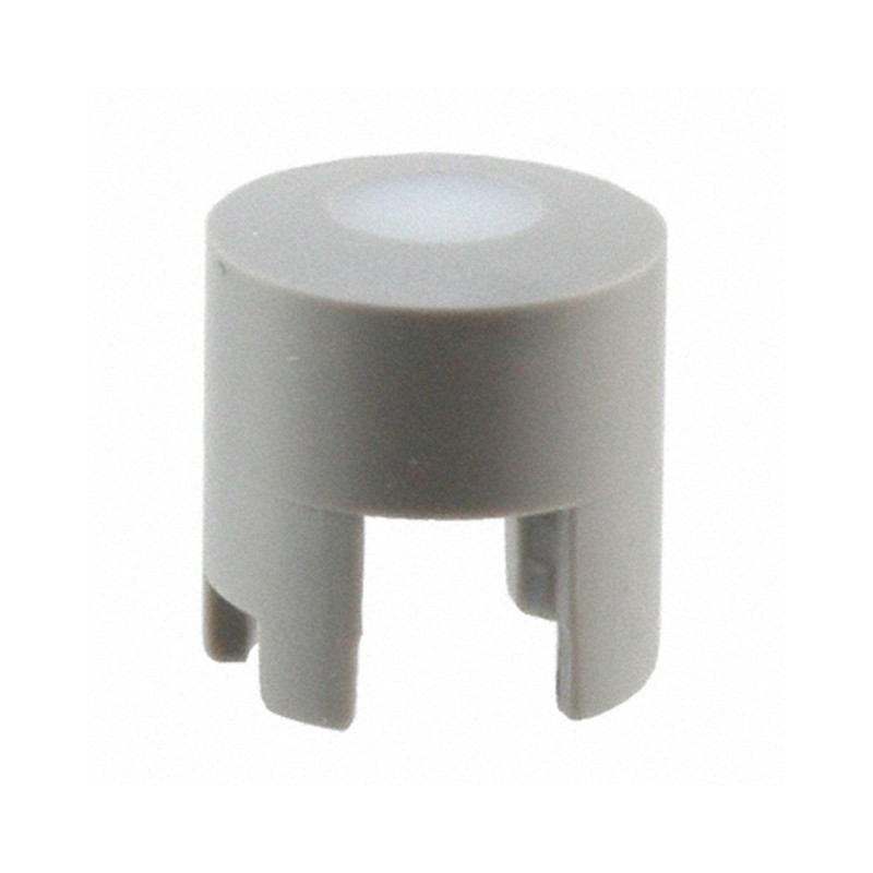 10 pcs : 1LS036-12.0 - CAP TACT RND GRAY/FROST WHT LENS