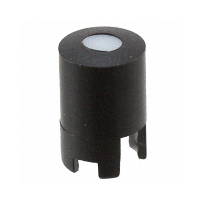 10 pcs : 1LS096-15.0 - CAP TACT RND BLK/FROSTD WHT LENS