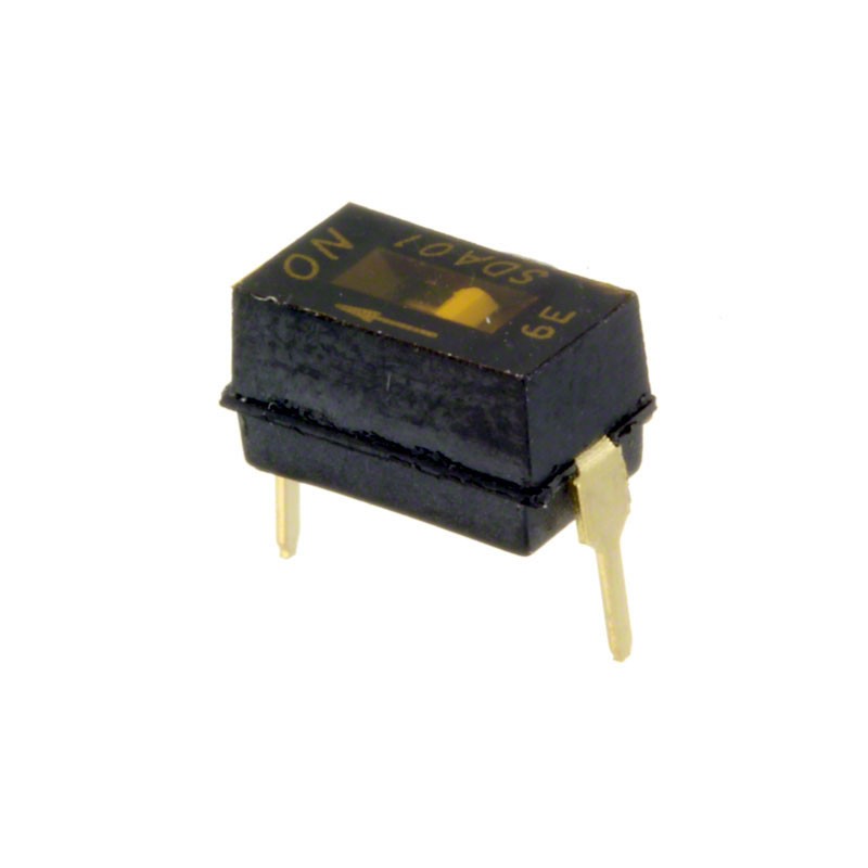 10 pcs : SDA01H0B - SWITCH SLIDE DIP SPST 0.025A 24V