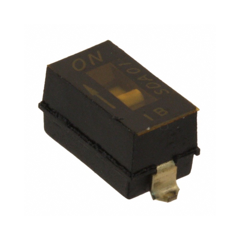 10 pcs : SDA01H0SB - SWITCH SLIDE DIP SPST 0.025A 24V