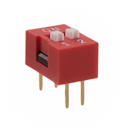 10 pcs : KAS1102E - SWITCH SLIDE DIP SPST 0.025A 24V