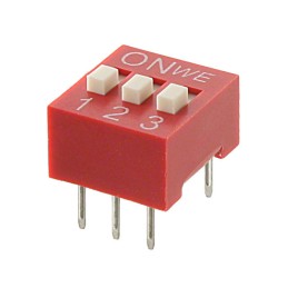 10 pcs : 418117270903 - SWITCH SLIDE DIP SPST 0.025A 24V