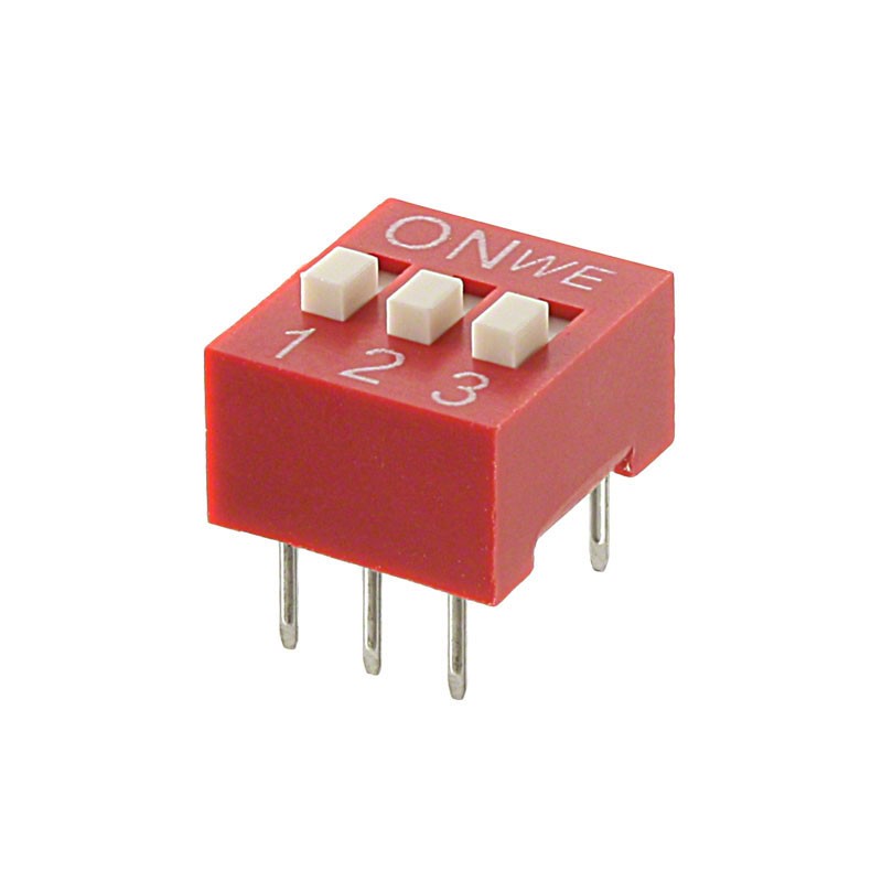 10 pcs : 418117270903 - SWITCH SLIDE DIP SPST 0.025A 24V