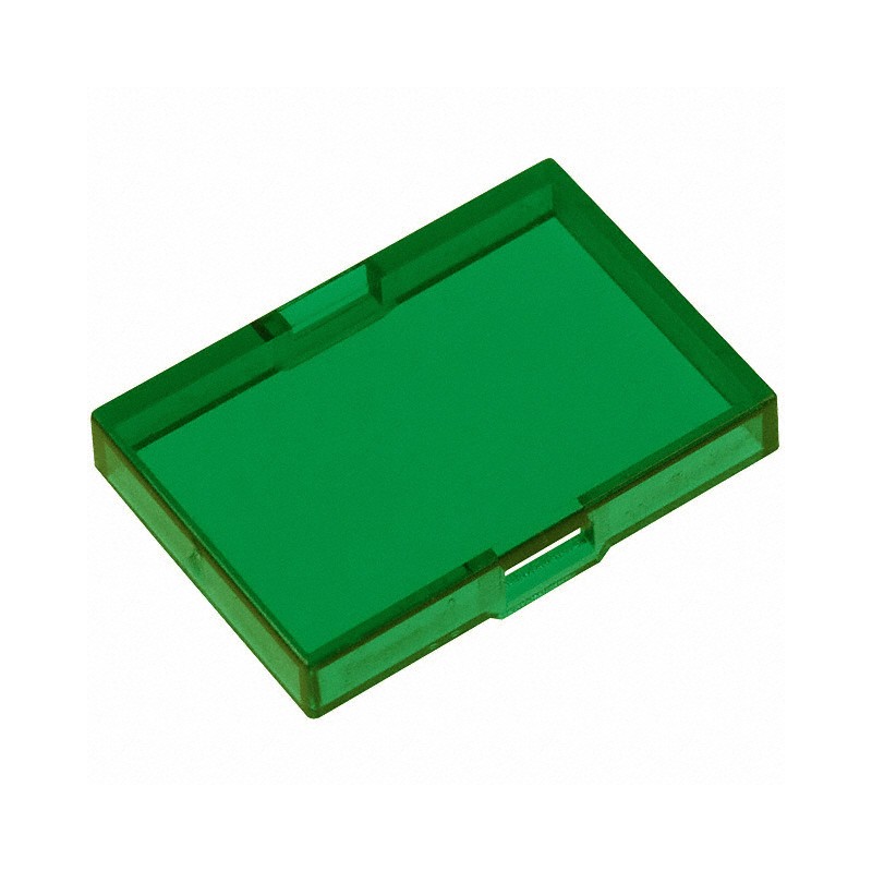 10 pcs : 5.49.275.032/1502 - CONFIG SWITCH LENS GREEN RECT