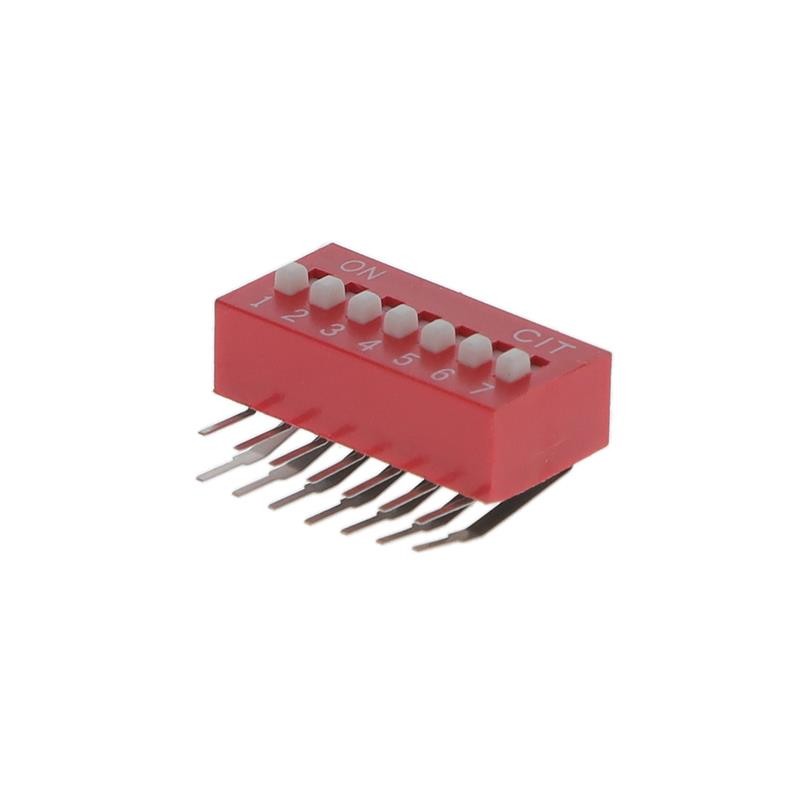 10 pcs : KR07E - SWITCH SLIDE DIP SPST 0.025A 24V