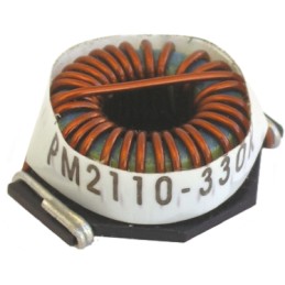 1 pcs - Bourns, PM2110, 2110 Unshielded Wire-wound SMD Inductor with a Iron Core, 220 μH ±10% Wire-Wound 3.5A Idc