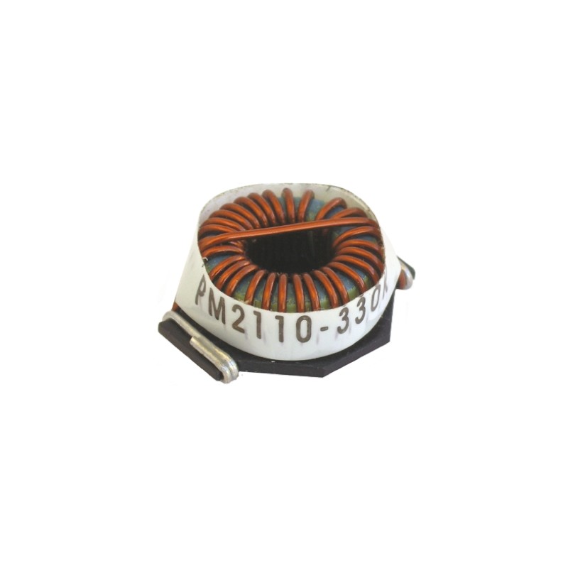 1 pcs - Bourns, PM2110, 2110 Unshielded Wire-wound SMD Inductor with a Iron Core, 220 μH ±10% Wire-Wound 3.5A Idc