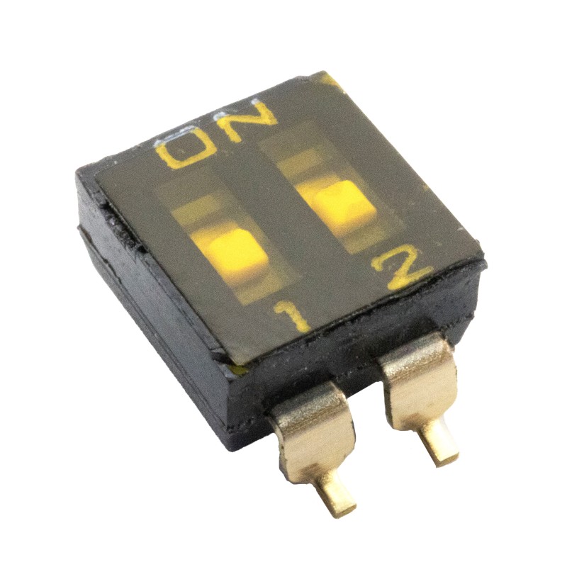 10 pcs : KAE02TGGT - SWITCH SLIDE DIP SPST 0.025A 24V