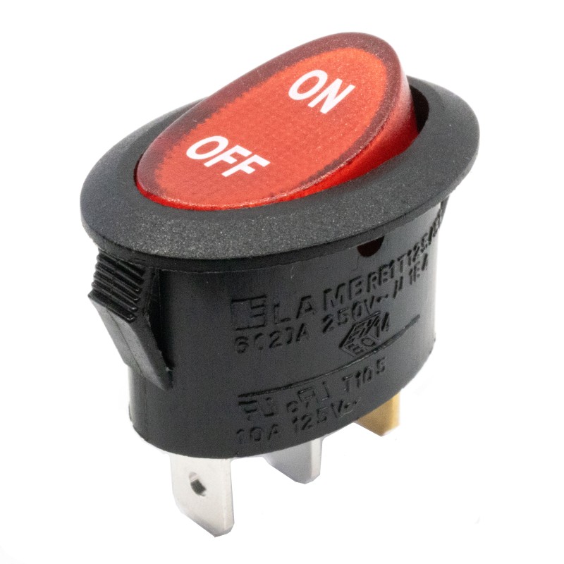 10 pcs : RE11131023-115 - SWITCH ROCKER SPST 10A 125V