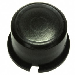 10 pcs : 1F091 - CAP TACTILE ROUND BLK/TRANS LENS