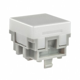 10 pcs : AT476BJ - CAP PUSHBUTTON SQUARE WHITE
