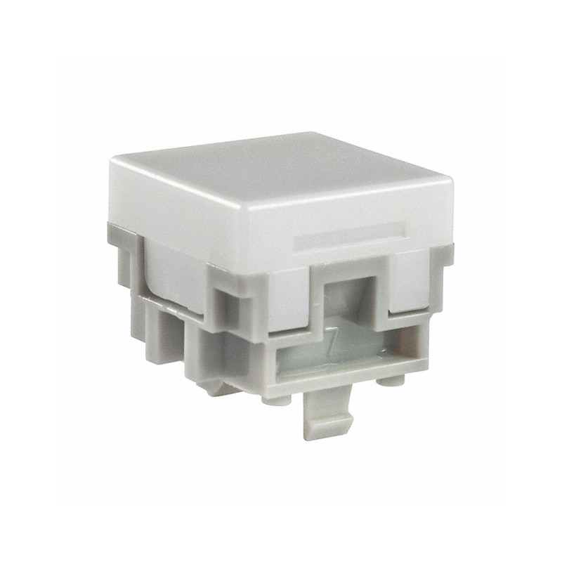 10 pcs : AT476BJ - CAP PUSHBUTTON SQUARE WHITE