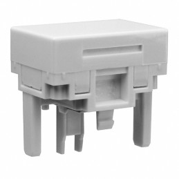 10 pcs : AT4030B - CAP PUSHBUTTON RECTANGULAR WHITE